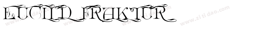 Euclid Fraktur字体转换